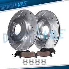 Usado, Pastilhas de freio rotores dianteiros perfurados 10,1 pol. (257 mm) para 2000-2006 Nissan Sentra 1,8L comprar usado  Enviando para Brazil