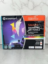 Usado, Painéis de luz LED triangulares geométricos reguláveis com mudança de cor EcoSmartSmart abertos comprar usado  Enviando para Brazil