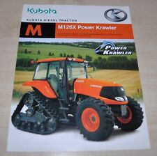 Kubota M126X Power Krawler Ciągnik wysokoprężny Japońska broszura Broszura Broszura na sprzedaż  PL