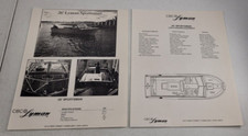 Folheto de vendas vintage 1989 CBC Lyman Boats 26' equipamento padrão esportivo comprar usado  Enviando para Brazil
