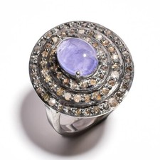 Tanzanite gemma pavé usato  Spedire a Italy