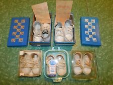 Lote de sapatos de bebê vintage para caminhada infantil macacos botas brancas anos 70 com CAIXA RECIBOS comprar usado  Enviando para Brazil