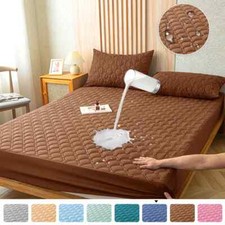 Protector de cama de colchón con banda elástica fundas de colchón sábana ajustable transpirable segunda mano  Embacar hacia Mexico