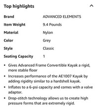 Advanced elements drop for sale  Port Ludlow