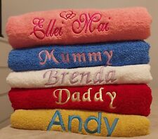 Embroidery bath towels for sale  BRADFORD