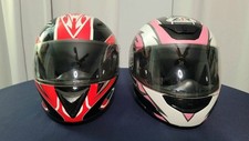 Capacetes de motocicleta His And Hers - Vermelho e rosa - Tamanhos médios e pequenos comprar usado  Enviando para Brazil