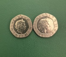 Two undated 20p for sale  NOTTINGHAM