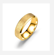 Usado, ANEL DE TITÂNIO TEXTURIZADO DOURADO E AÇO INOXIDÁVEL TAMANHO 4 5 6 7 8 9 10 11 12 13 14 comprar usado  Enviando para Brazil