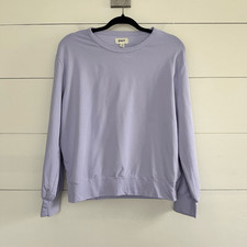 Moletom Pact feminino pequeno lavanda roxo abertura traseira recortada manga comprida, usado comprar usado  Enviando para Brazil