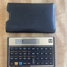 Vintage Hewlett Packard HP 12C Calculadora Financeira Estojo de Couro Sintético comprar usado  Enviando para Brazil