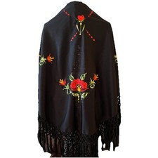 Vtg black floral for sale  Oklahoma City