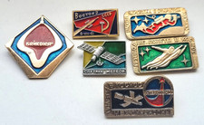 Space Meteor Intercosmos Vostok Baikonur 6 emblemas de pinos russos soviéticos da URSS comprar usado  Enviando para Brazil