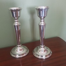 Pair silver candlesticks for sale  SOLIHULL