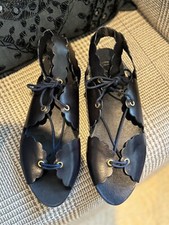 Sapato liso Tory Burch couro preto tamanho 7,5 comprar usado  Enviando para Brazil
