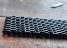 Pulseira de relógio 22mm 20mm MATT preta malha tubarão aço inoxidável grossa e pesada comprar usado  Enviando para Brazil