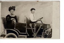 Usado, Cartão postal foto real vintage RPPC infantil no carro-estúdio elétrico Virden-Denver comprar usado  Enviando para Brazil