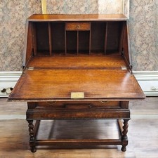 Antique oak writing for sale  MANSFIELD