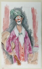 Aquarelle originale portrait d'occasion  Paris IX