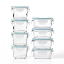 Glasslock Mini 5 & 7 Oz Vidro Temperado Conjunto de recipiente de armazenamento de alimentos, 8Pc (caixa aberta) comprar usado  Enviando para Brazil