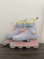 Usado, Patins em linha Impala Lightspeed, rosa/roxo/amarelo pastéis  comprar usado  Enviando para Brazil