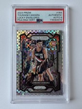 2023-24 Panini Prizm 164 Toumani Camara Lucky Envelopes /8 RC no cartão autografado PSA 9 comprar usado  Enviando para Brazil
