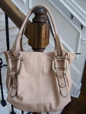 Camel tan satchel for sale  Cumming