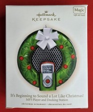 Hallmark Keepsake MP3 Player Ornamento iPod Luz Som Novas Baterias EUA VENDEDOR comprar usado  Enviando para Brazil