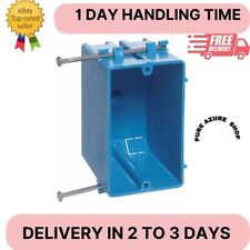 Carlon 1 velocidad 18 cu. in. Interruptor eléctrico y caja de toma de corriente PVC azul nuevo trabajo segunda mano  Embacar hacia Mexico
