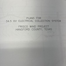 Usado, Plans For 34.5 Kv Electrical Collection System- Wind Farm- Wind Energy comprar usado  Enviando para Brazil