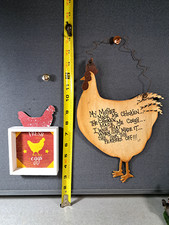 Handcrafted wood chicken for sale  Etters