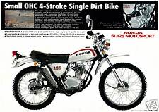 Honda brochure sl125 d'occasion  Expédié en Belgium