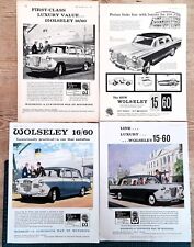 Wolseley vintage adverts for sale  SHERINGHAM