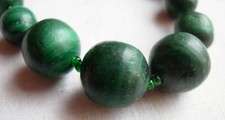 Vintage graduated malachite for sale  TWICKENHAM