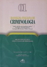 Rassegna italiana criminologia usato  Italia