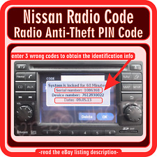 Rádio Nissan código chave PIN micra 2010 nota juke 2012 Bosch 2011 CD 2009 qashqai comprar usado  Enviando para Brazil