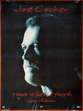 Pôster promocional JOE COCKER 1994 "Have A Little Faith" álbum 1ª impressão comprar usado  Enviando para Brazil