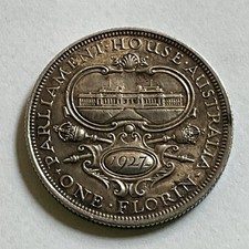 Austrália "Abertura da antiga Casa do Parlamento" Florin 1927. Alto grau. comprar usado  Enviando para Brazil