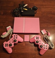 Console PlayStation 2 PS2 Slim rosa + 2 controles, cartão de memória e cabos PAL comprar usado  Enviando para Brazil