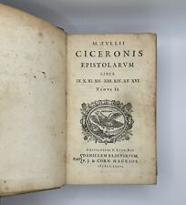Usado, 1676 Cicero Epistolae Ad Familiares Letters, Marcus Tullius Cicero Rare Book comprar usado  Enviando para Brazil