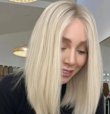Peruca feminina Ombre platina loira 13x4 frente de renda cabelo humano comprar usado  Enviando para Brazil