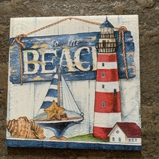 Beach decorative tile for sale  NEW QUAY