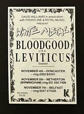 Usado, Mini pôster tipo anúncio concerto Bloodgood & Leviticus White Metal UK Show 1988 comprar usado  Enviando para Brazil