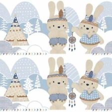 Bordüre Kinder Kaninchen Indianer weiß Babylandia 005496 (19,96€/1qm), usado comprar usado  Enviando para Brazil