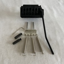 Conjunto de sistema de tremolo ponte de bloqueio duplo guitarra preta comprar usado  Enviando para Brazil