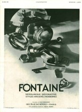 Publicité ancienne serrurerie d'occasion  France