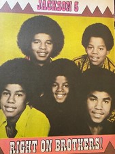 Pinup Vintage The Jackson Five, Michael Jackson, Página Inteira comprar usado  Enviando para Brazil