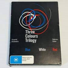 Conjunto de caixa de DVD Three Colours Trilogy azul branco vermelho edição de colecionador PAL região 4 comprar usado  Enviando para Brazil