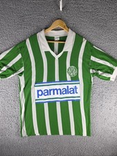 Camisa masculina vintage Palmeiras XL verde branca parmalat patrocinadora futebol brasileiro anos 90 comprar usado  Enviando para Brazil