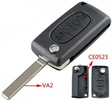 Chave controle remoto flip 3 botões para Citroen C2 C3 C4 C5 C6 Berlingo CE0523 VA2 comprar usado  Enviando para Brazil