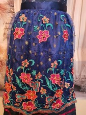 Elegante blaue dirndlschürze gebraucht kaufen  Versand nach Germany